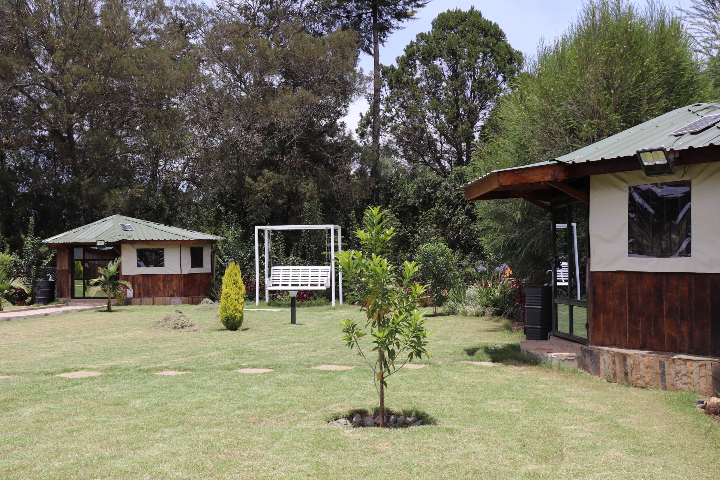 Serene garden work environment at HK Gardens.